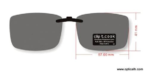 Clip Solaire Supplémentaire T.Cook Rabattable — vista 3