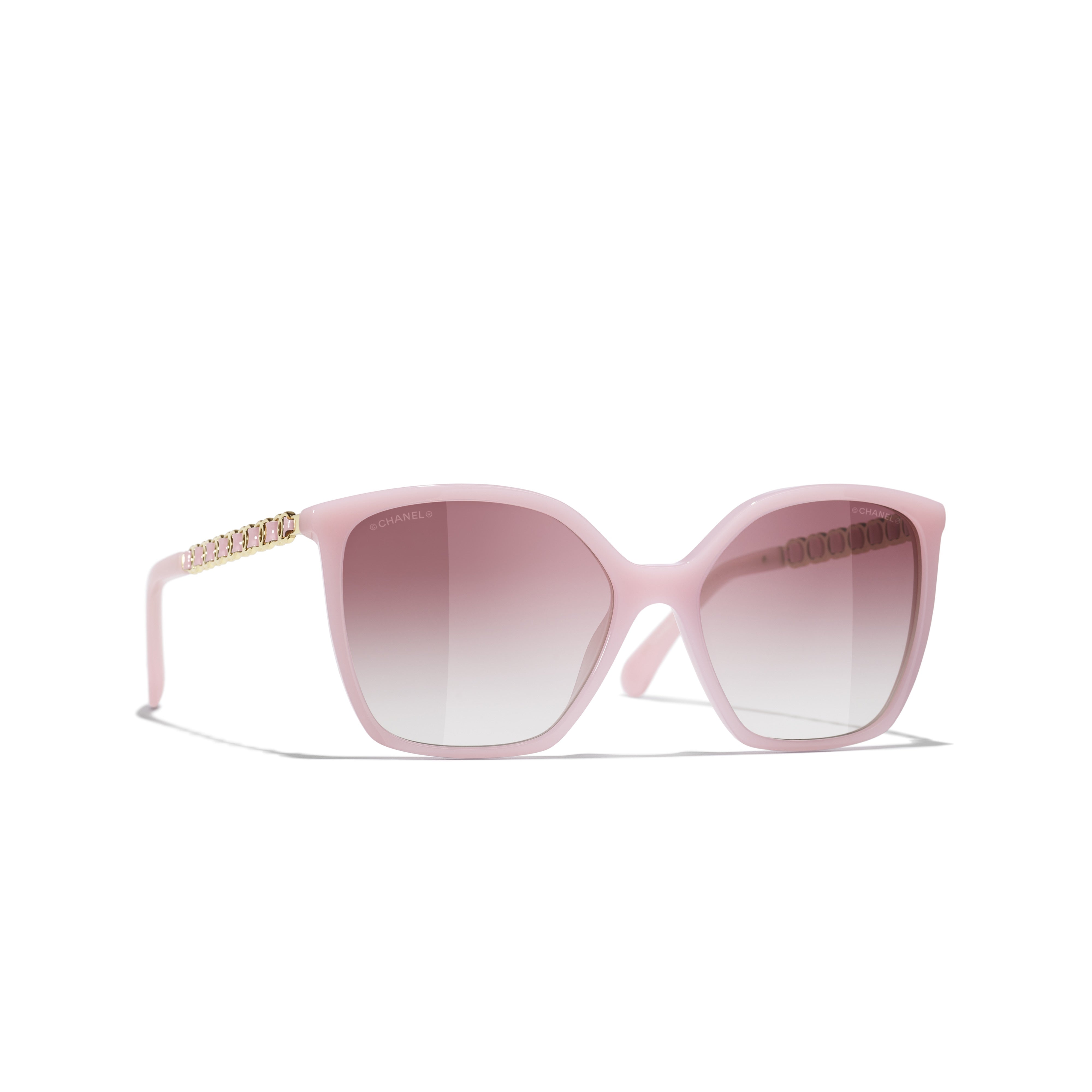 Gafas de Sol CHANEL 5546Q Rosa claro transparente 57 17 140