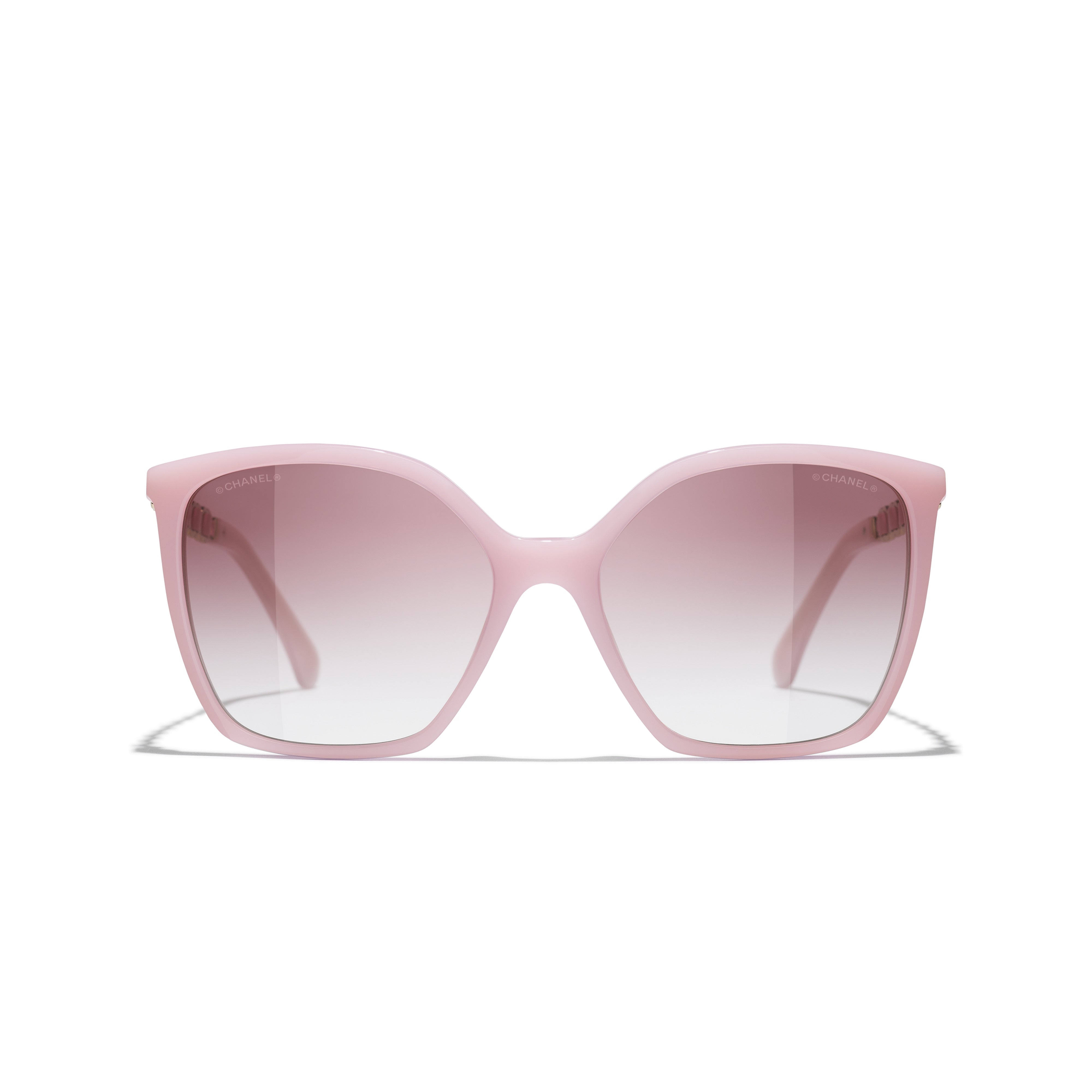 Gafas de Sol CHANEL 5546Q Rosa claro transparente 57 17 140 - Vista 2
