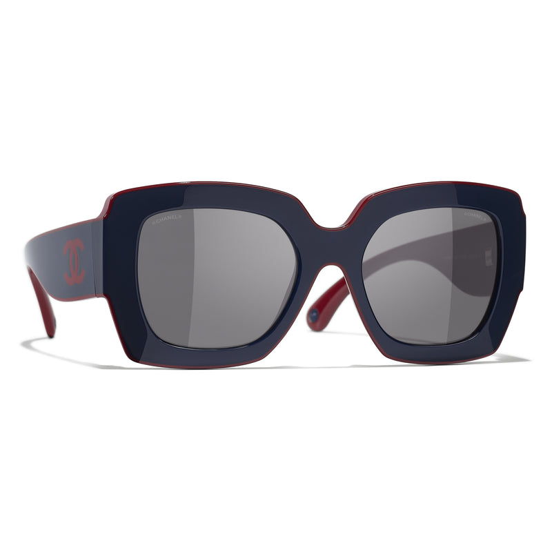 Gafas de Sol CHANEL 6059 Rojo y azul oscuro 52 20 140