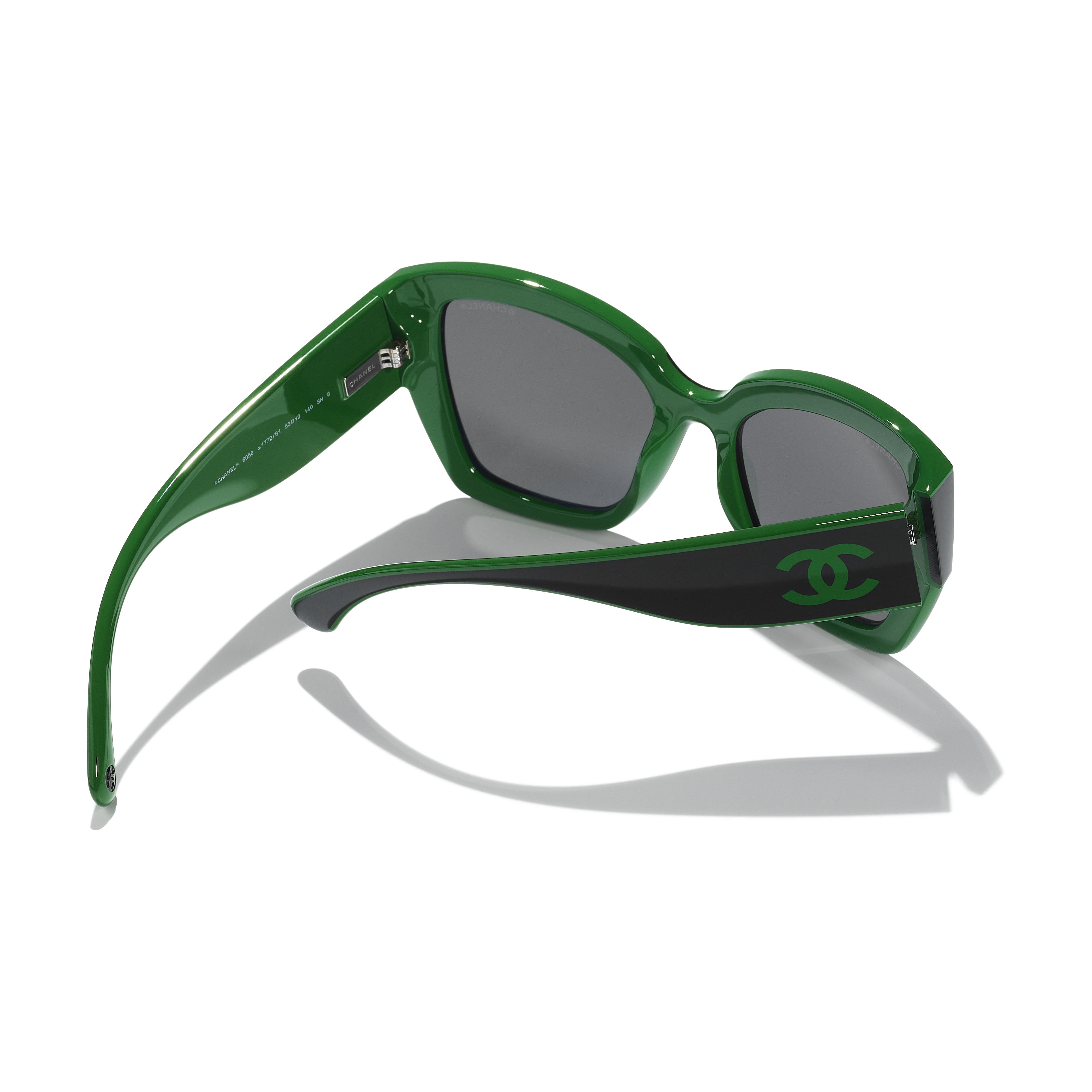 Gafas de Sol CHANEL 6058 Negro y verde 53 19 140 - Vista 4