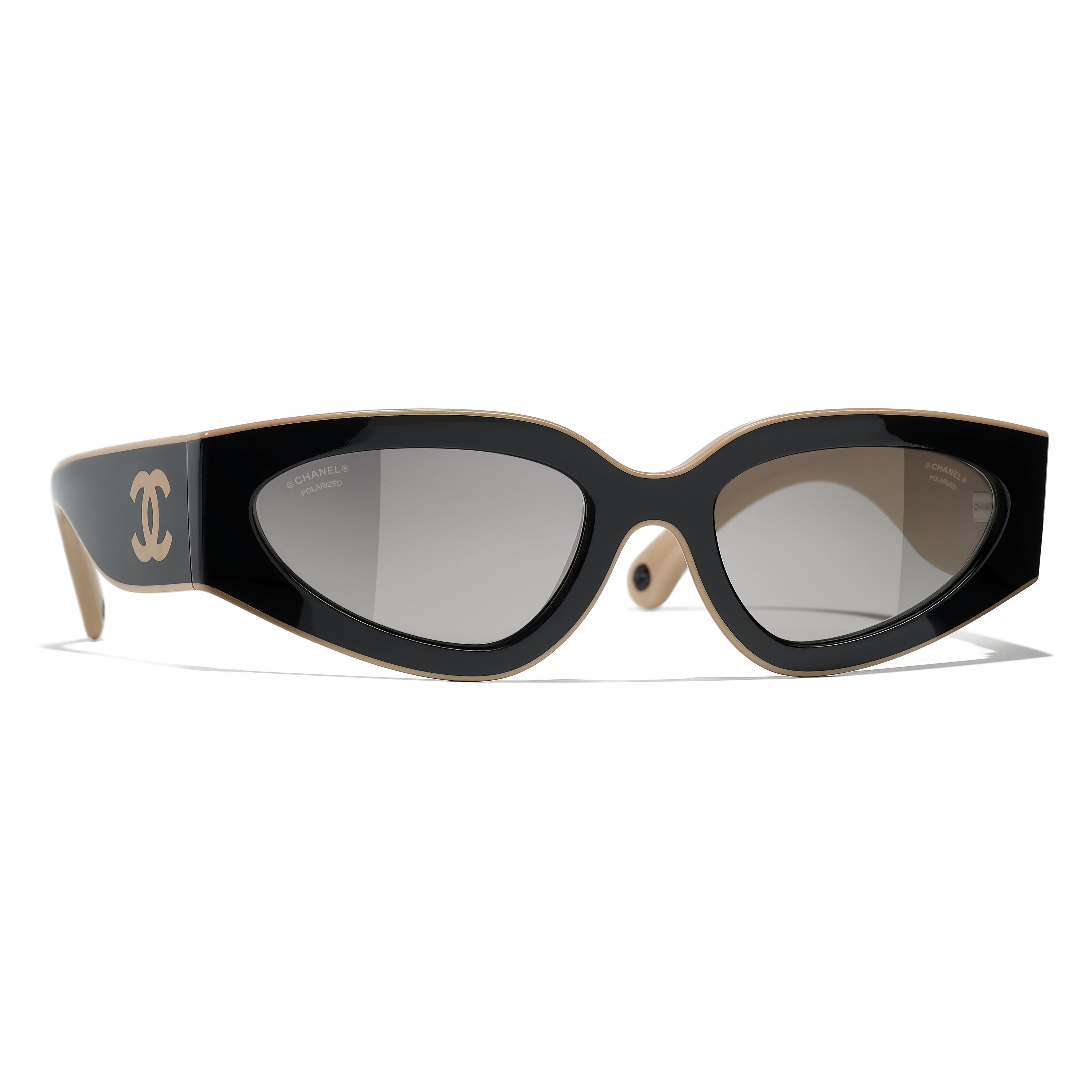Gafas de Sol CHANEL 6056 Negro y Beige 54 20 140