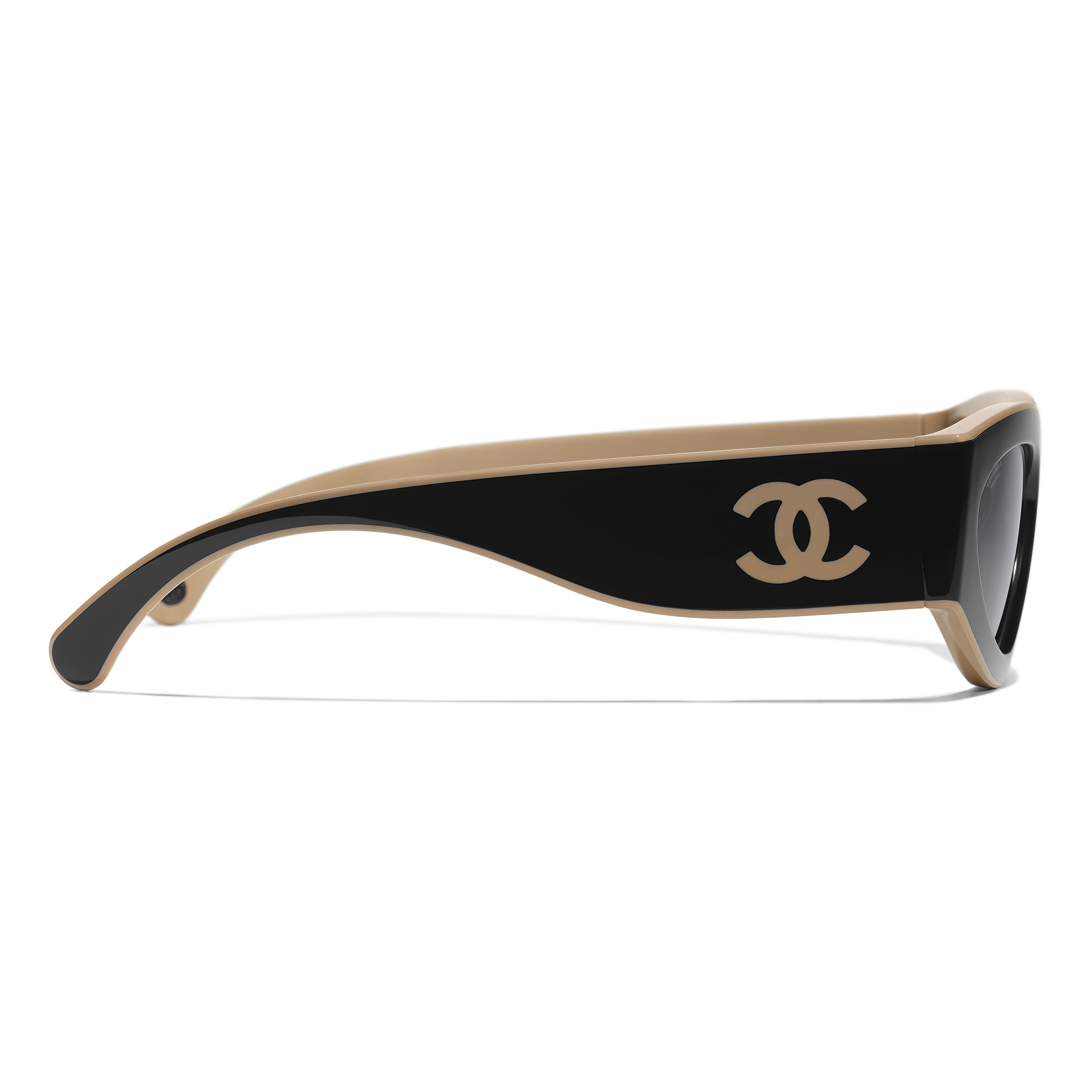 Gafas de Sol CHANEL 6056 Negro y Beige 54 20 140 - Vista 3