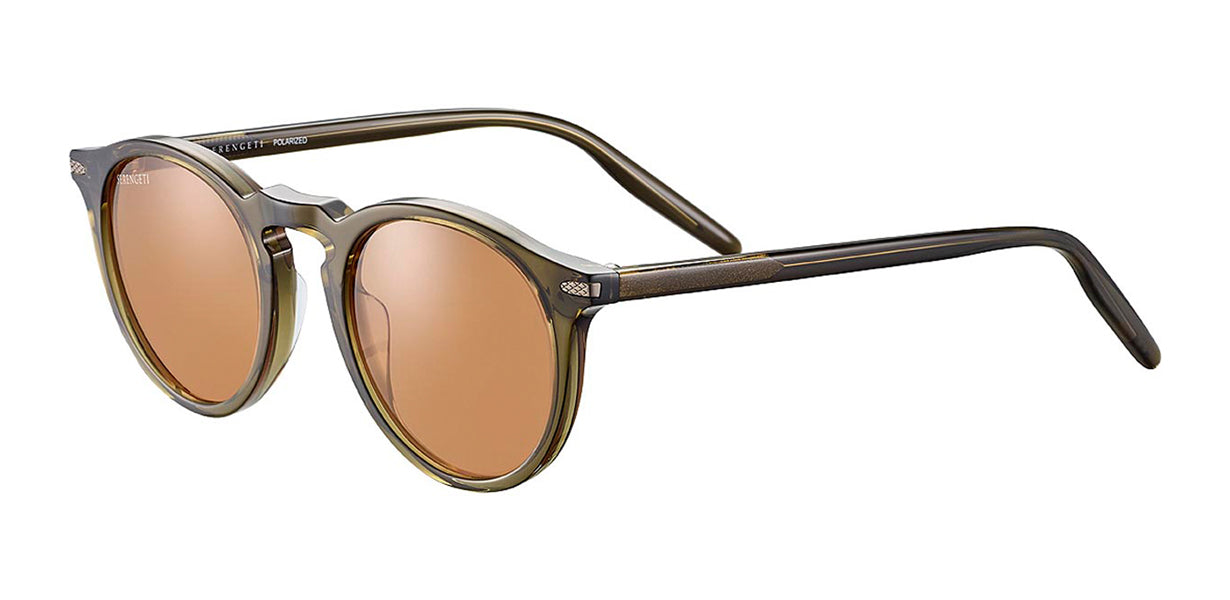 Sunglasses Serengeti Raffaele 041004 Shiny Crystal Dark Gr 48 23