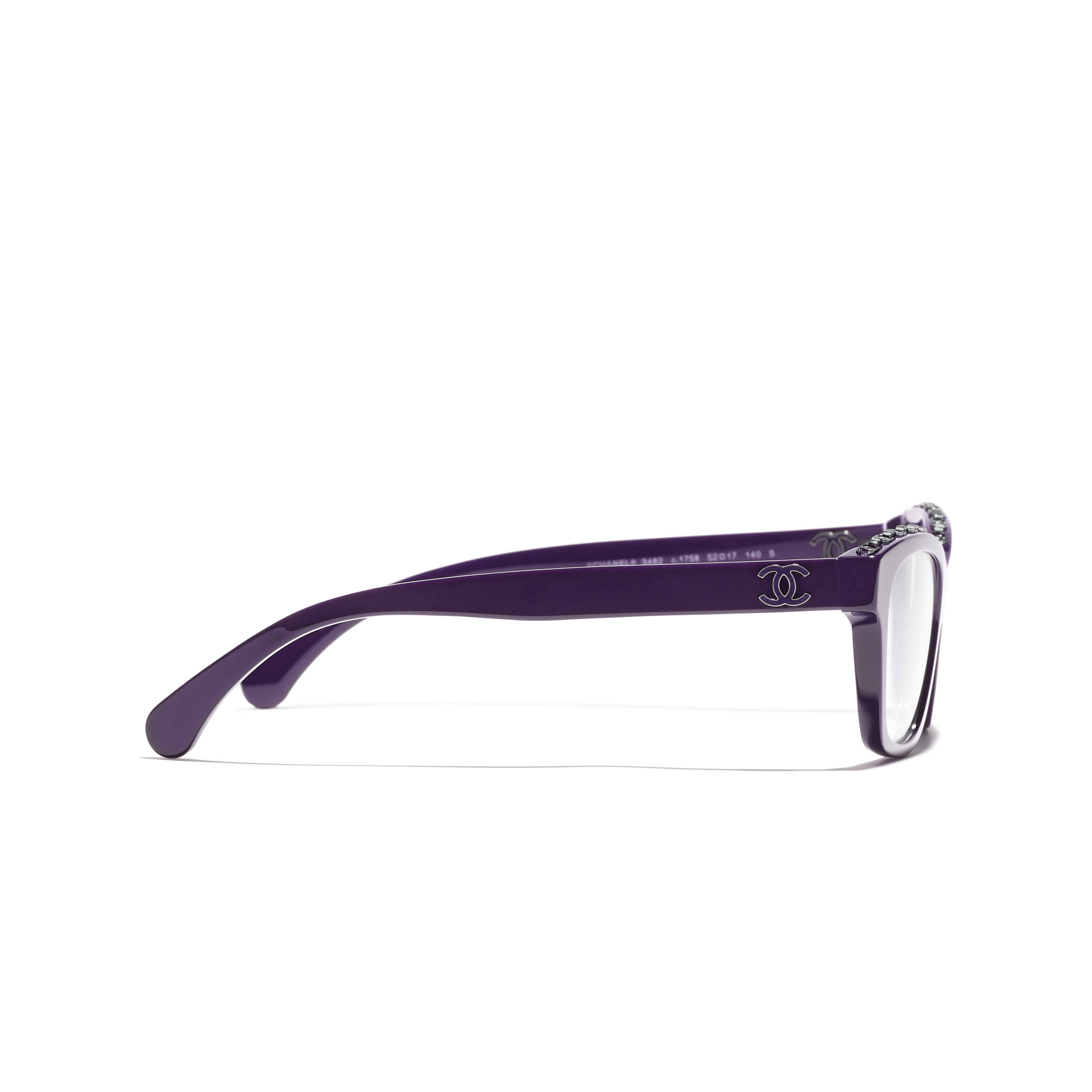Gafas Graduadas CHANEL 3482 Morado 52 17 140 - Vista 3