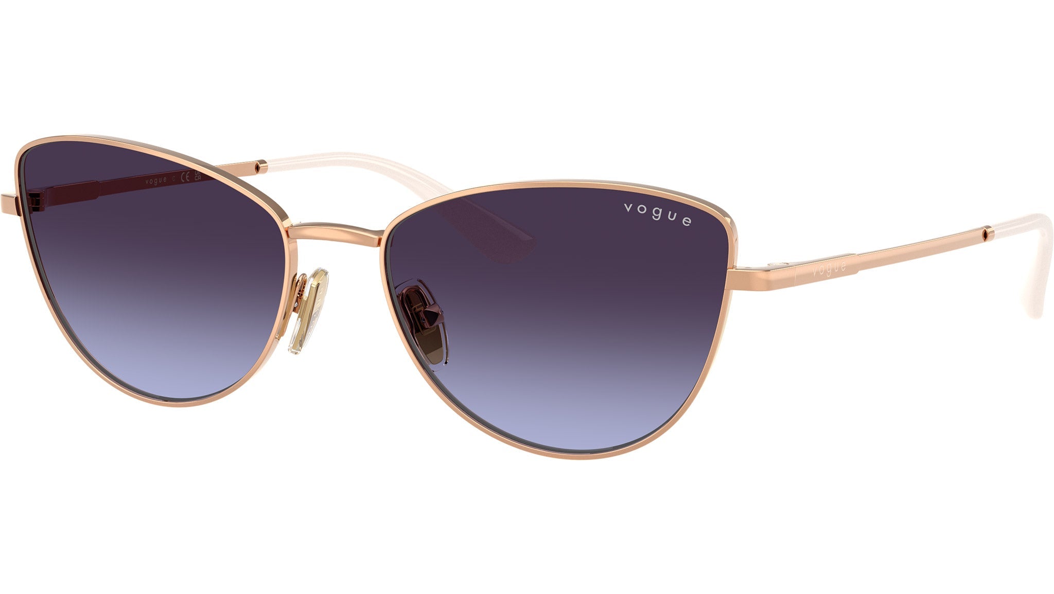 Vogue Eyewear VO4324S太阳镜 51524Q玫瑰色 女士金属蝴蝶镜架