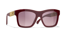 CHANEL 5533 Sunglasses Red Brown 54 18 140