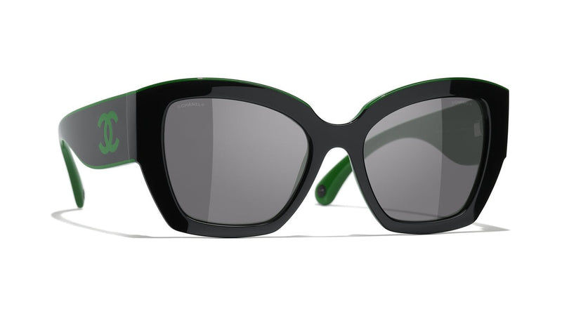 Gafas de Sol CHANEL 6058 Negro y verde 53 19 140