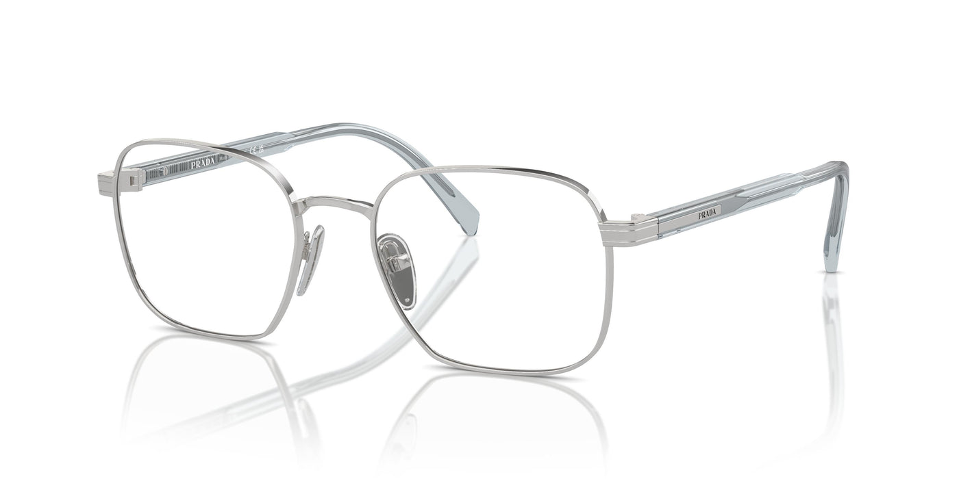 Prada PRA55V 16T1O1 53 19 近视眼镜 | 意大利品牌金属矩形光学镜架