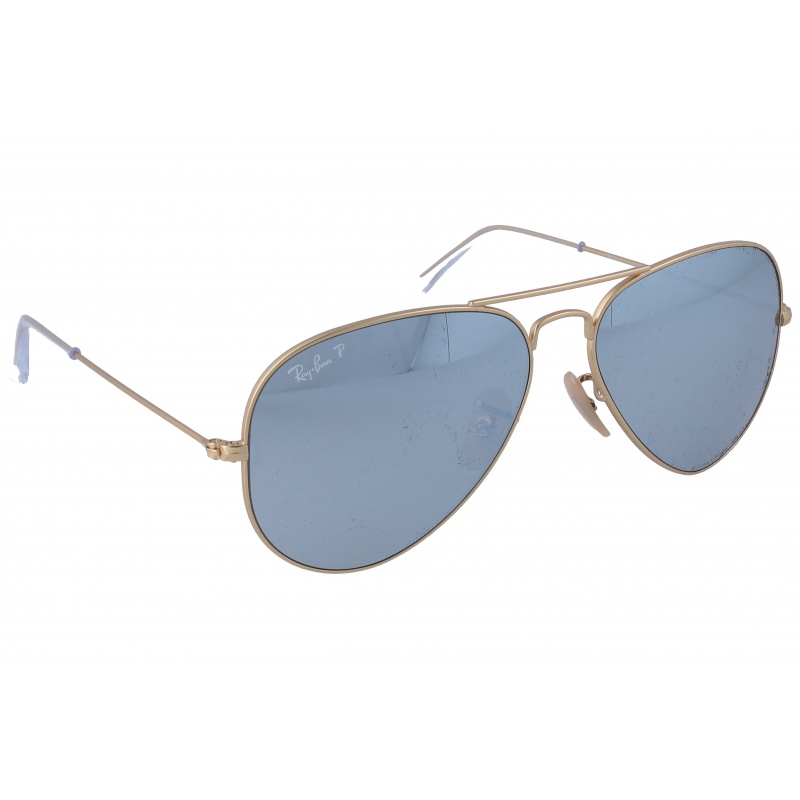 Ray-Ban 58 Aviator Pilot Sunglasses - Silver Matte