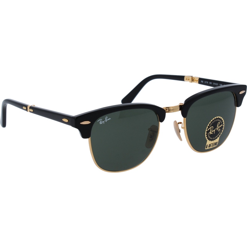 excelleren schuif lanthaan Ray-Ban Clubmaster Folding RB2176 901 51 21 Sunglasses