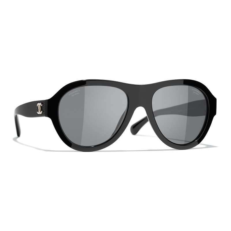 Chanel Womens Ch5411 54mm Polarized Sunglasses in Black  Lyst