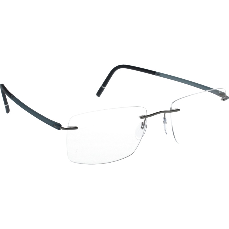 New Silhouette Eyeglass Frames The Wave 5567 LV 9040 Black Buffalo