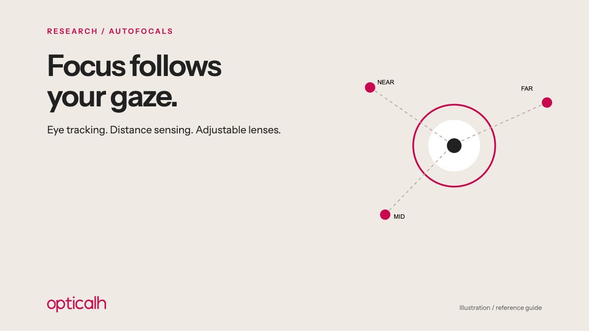 Illustration and reference guide: Glasses that focus where you look: the research idea is more interesting than the headline