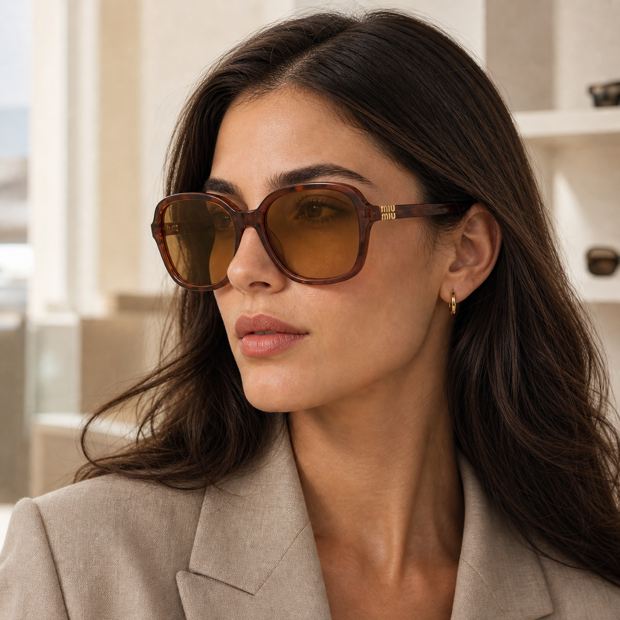 Gafas de Sol Miu Miu B01S 26E10R 58 18 sobre modelo - OpticalH