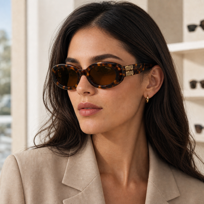 Sunglasses Miu Miu B09S 14L20V 52 21 — vista 5