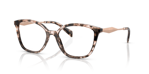 Gafas Graduadas Prada PR02ZV ROJ1O1 54 17 — vista tres cuartos