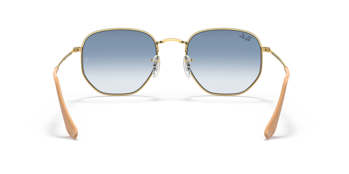 Ray-Ban RB3548 001/3F 六边形金属太阳镜 51-21/54-21 — 图片 4