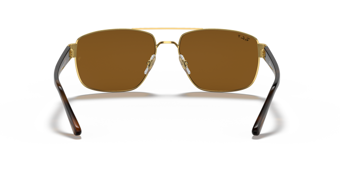 Ray-Ban RB3663 001/57 60 17 太阳镜 | Ray-Ban RB3663 金色金属太阳镜 — 图片 4