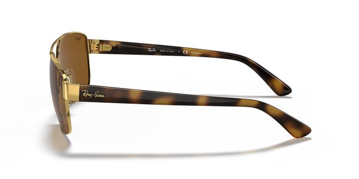 Ray-Ban RB3663 001/57 60 17 太阳镜 | Ray-Ban RB3663 金色金属太阳镜 — 图片 3