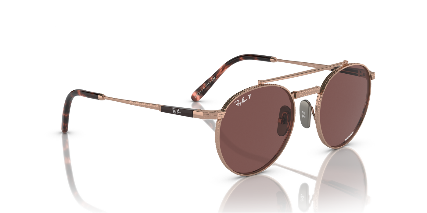 Gafas de Sol Ray-Ban Round Ii Titanium RB8237 3140AF 53 20 · vista 4