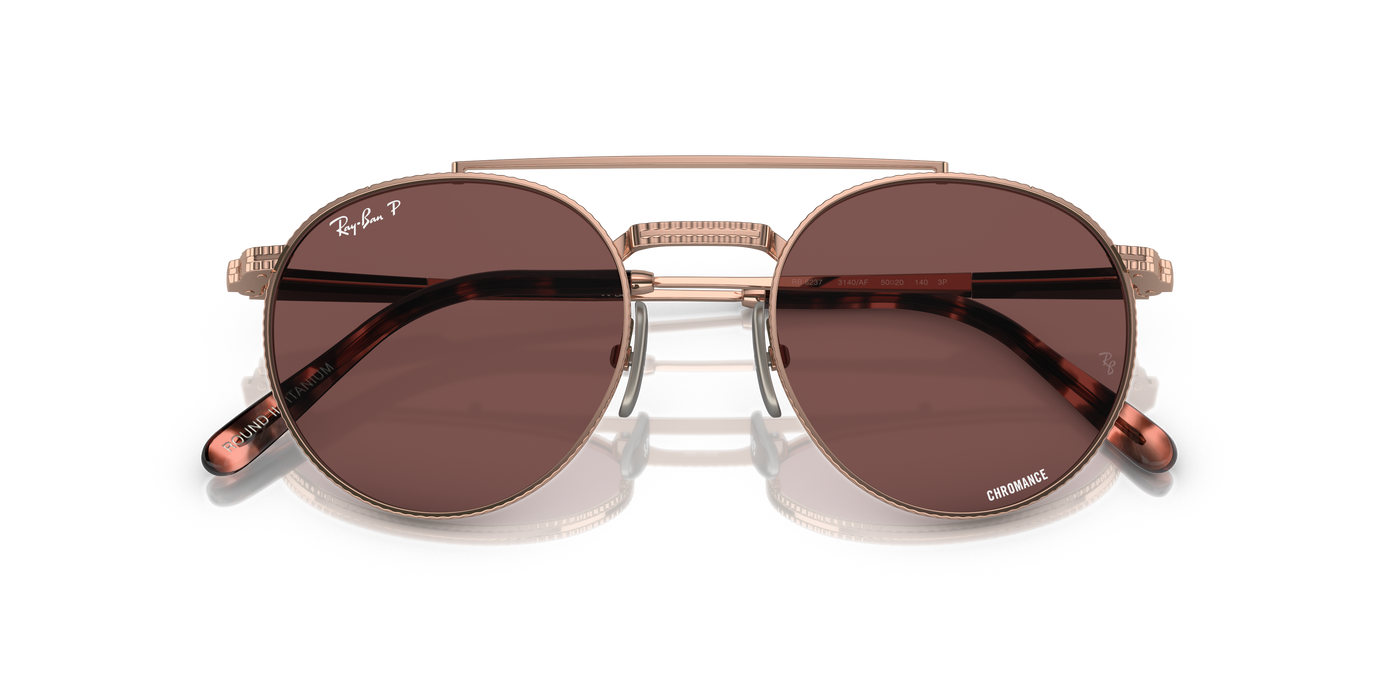 Gafas de Sol Ray-Ban Round Ii Titanium RB8237 3140AF 53 20 · vista 6