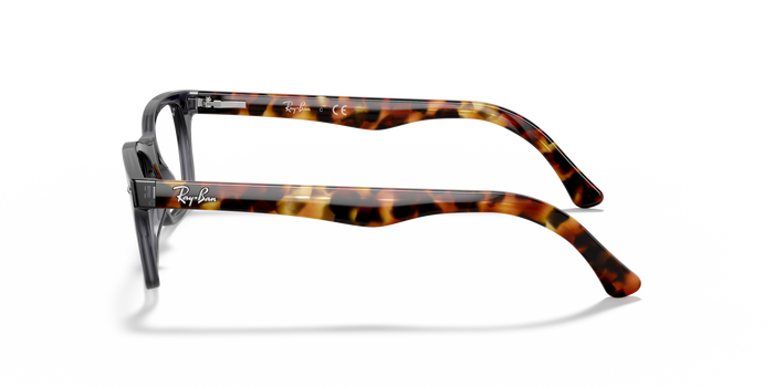 Ray-Ban RX5228 5629 光学镜架 | 渐变灰色方框醋酸纤维眼镜 — 图片 3