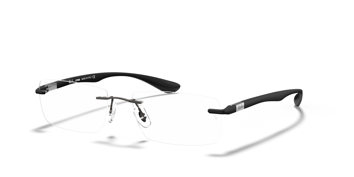 Ray-Ban RX8724 1128 光学镜架 - 钛合金矩形框架