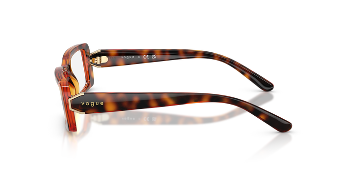 Vogue Eyewear VO5677 W656 光学镜架 | 醋酸纤维 矩形 哈瓦那色 — 图片 3