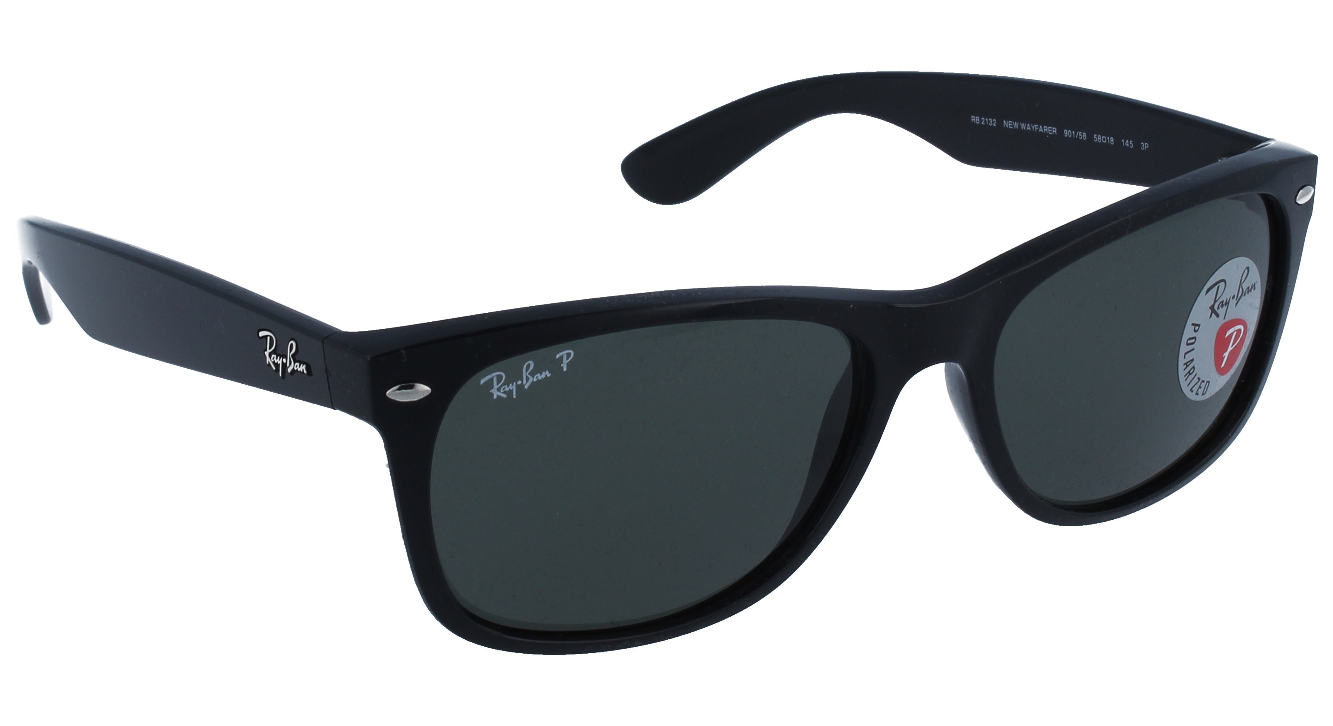 Sunglasses Ray-Ban New Wayfarer RB2132 901/58 58 18 - OpticalH