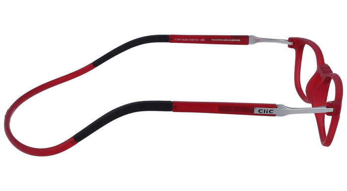 Gafas Graduadas Clic Flex Wallstreet Rojo — vista 3