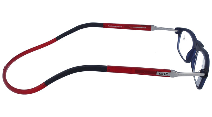 Gafas Graduadas Clic Flex Azul Rojo — vista 3
