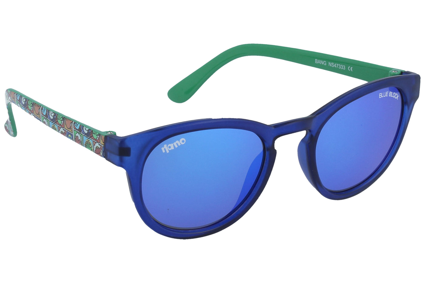 Gafas de Sol Nanovista NS Bang Azul Verde-Rvo Blue 45 19