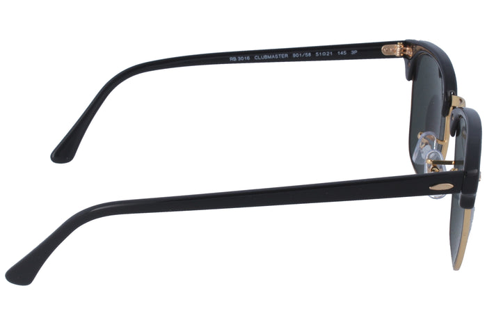 Ray-Ban Clubmaster RB3016 901/58 51 21 Sunglasses — vista 3
