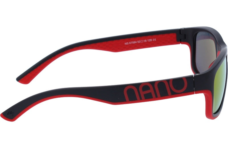 Gafas de Sol Nanovista NS Ness Gris Mate-Rojo 52 18