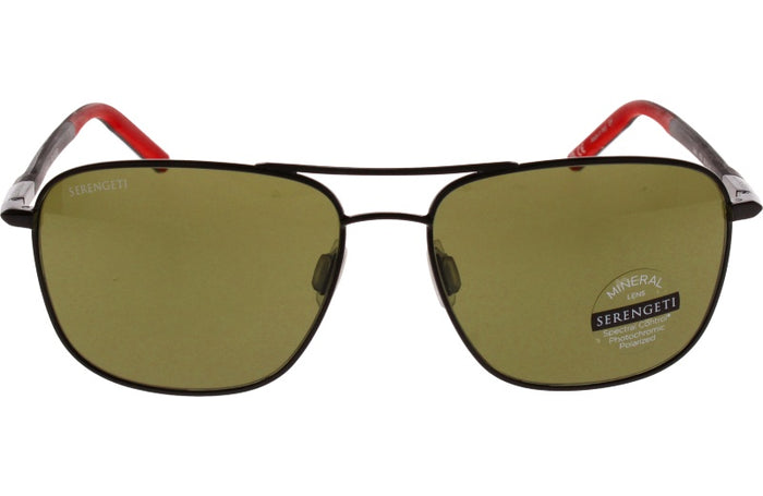 Lunettes de Soleil Serengeti Spello 8796 Shiny Black 58 16 — vista 2