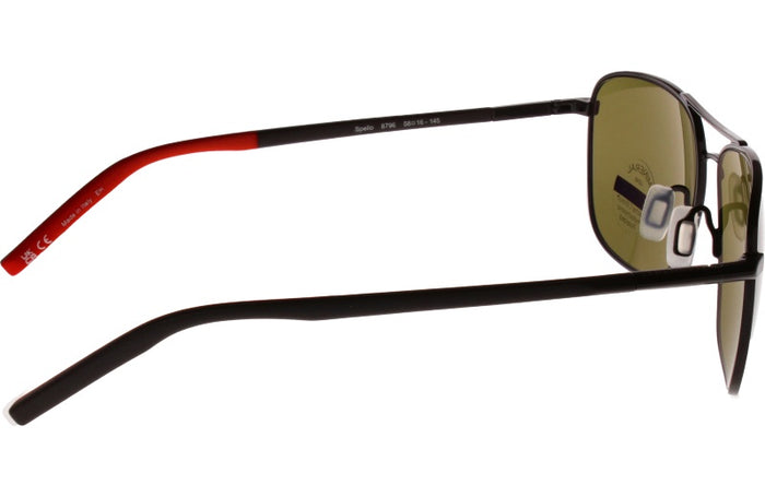 Lunettes de Soleil Serengeti Spello 8796 Shiny Black 58 16 — vista 3