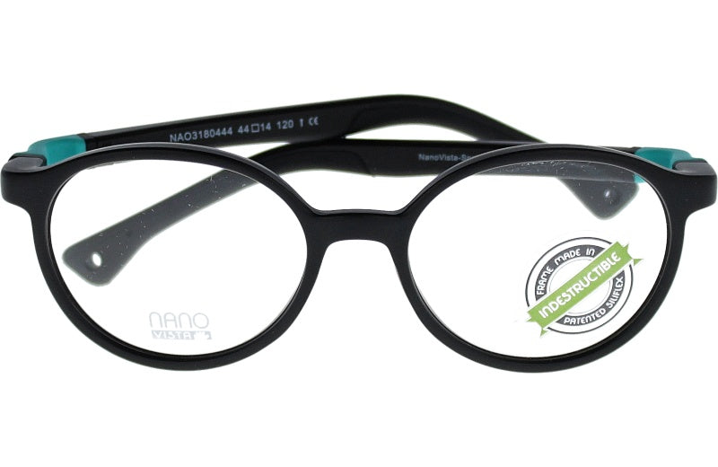 Gafas Graduadas Nanovista Flicker 3.0 NAO3180444 Negro Mate Turquesa 44 14