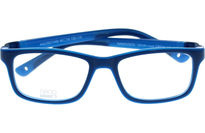 Gafas Graduadas Nanovista Crew 3.0 NAO3021948 Bicolor Azul Azul 48 15