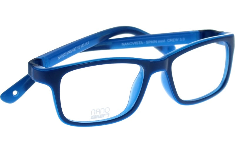 Gafas Graduadas Nanovista Crew 3.0 NAO3021948 Bicolor Azul Azul 48 15