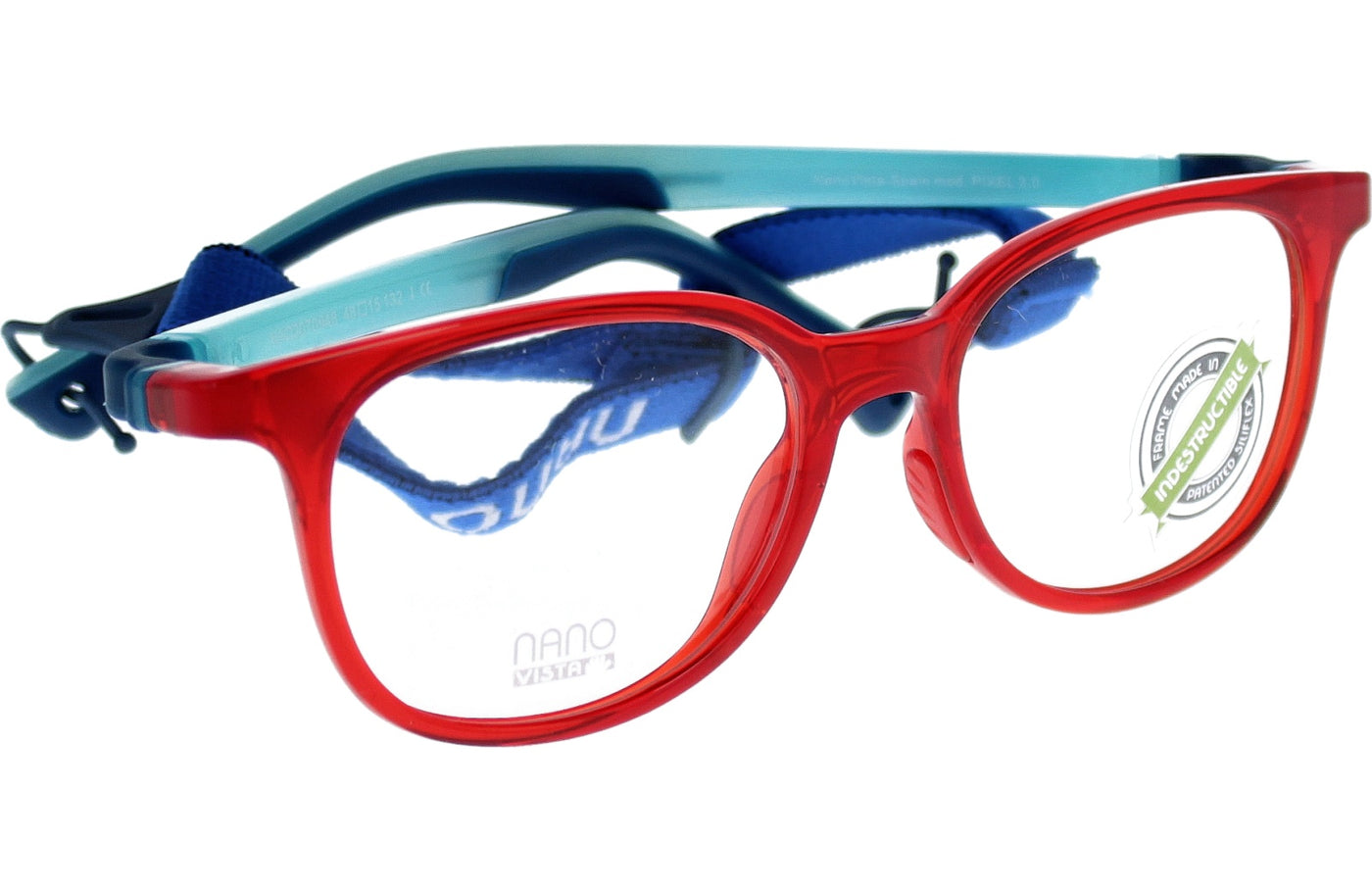 Gafas Graduadas Nanovista Pixel Glow 3.0 NAO3070948 Rojo Cristal Azul 48 15