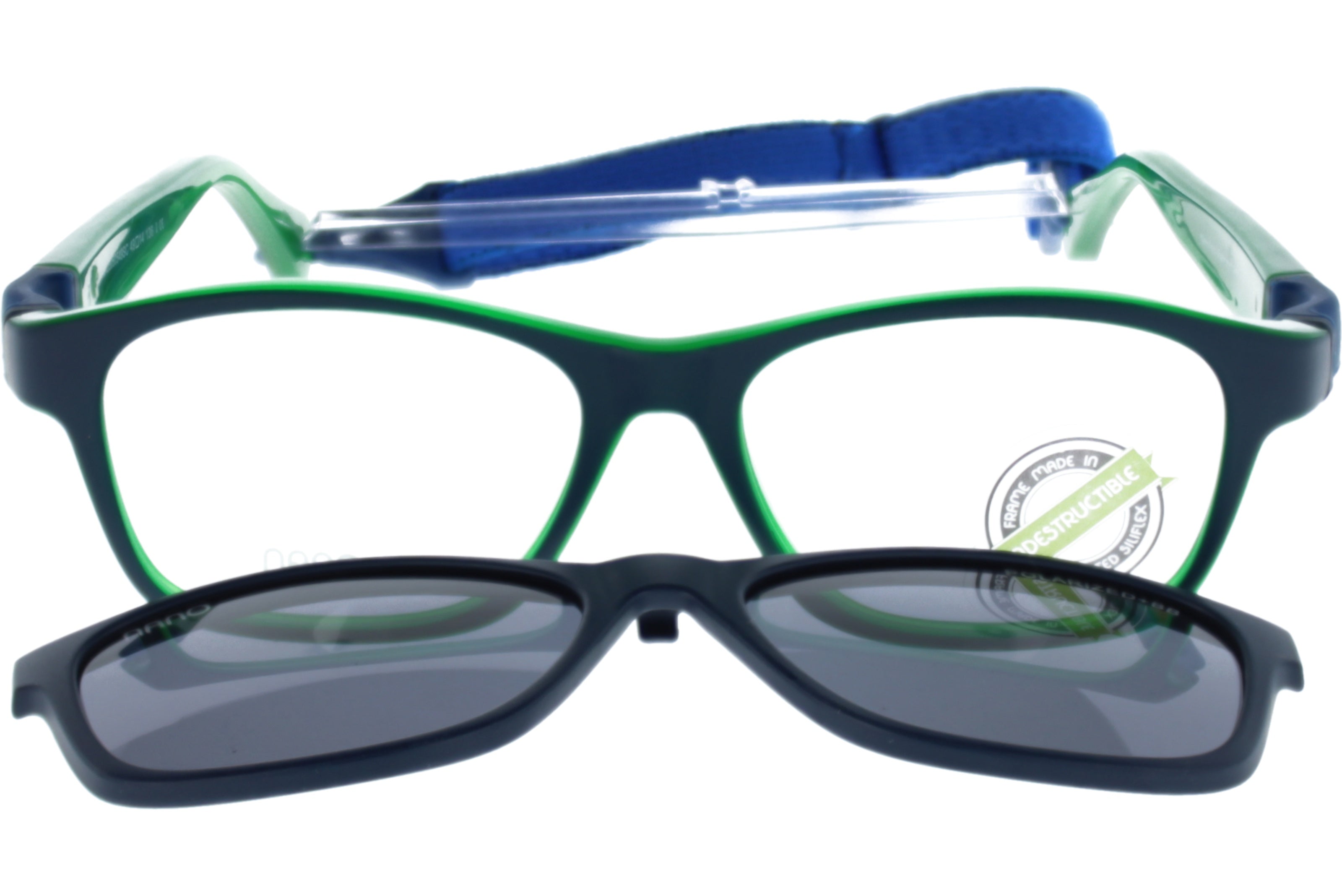 Gafas Graduadas Nanovista Gaikai Clic 3.0 NAO3050549SC Bicolor Azul Mate Verde 49 14