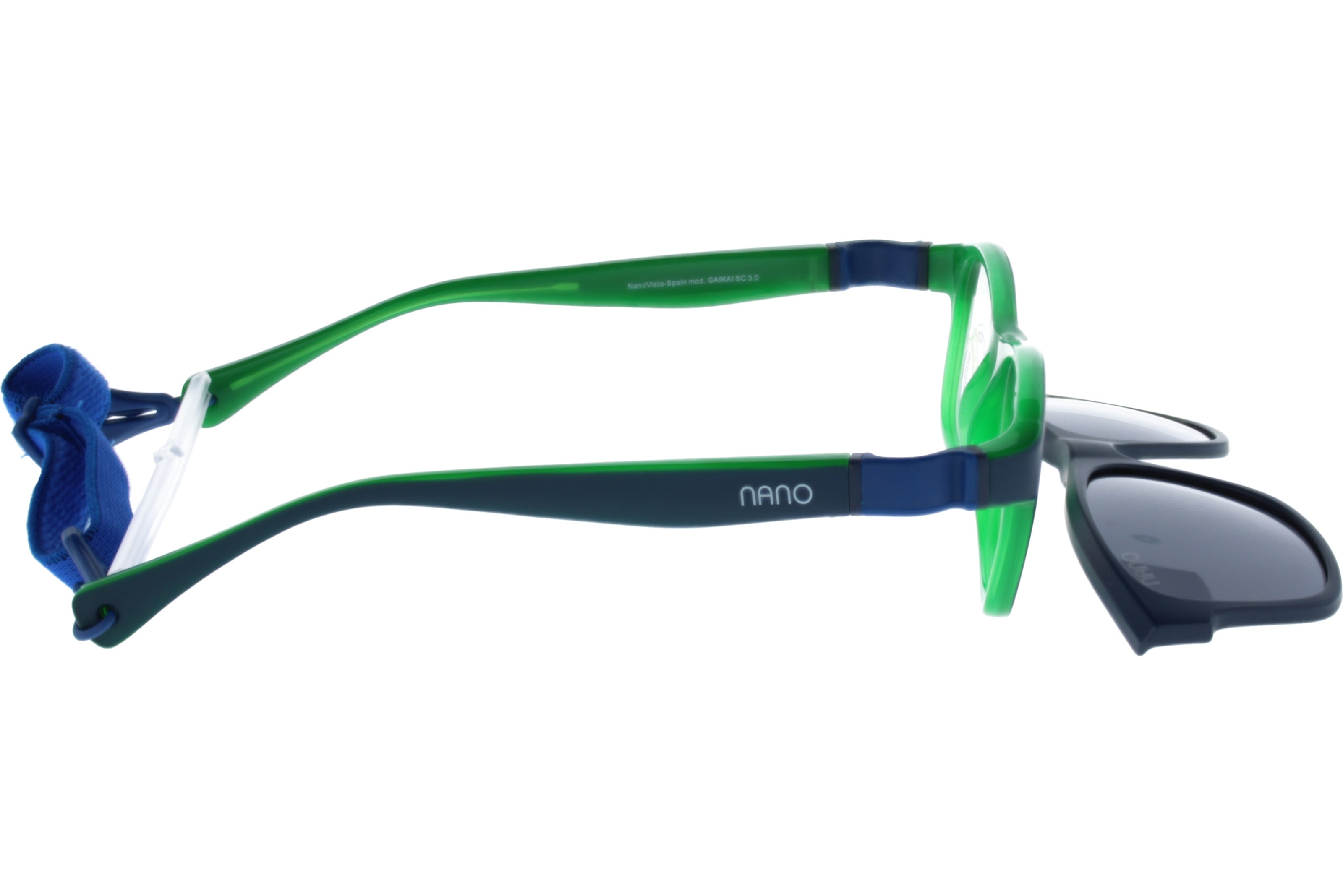 Gafas Graduadas Nanovista Gaikai Clic 3.0 NAO3050549SC Bicolor Azul Mate Verde 49 14