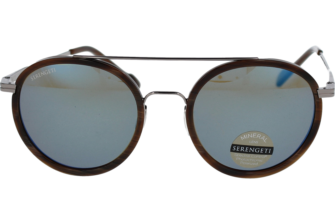 Gafas de Sol Serengeti Geary 526002 Shiny Gunmetal Brown 52 21