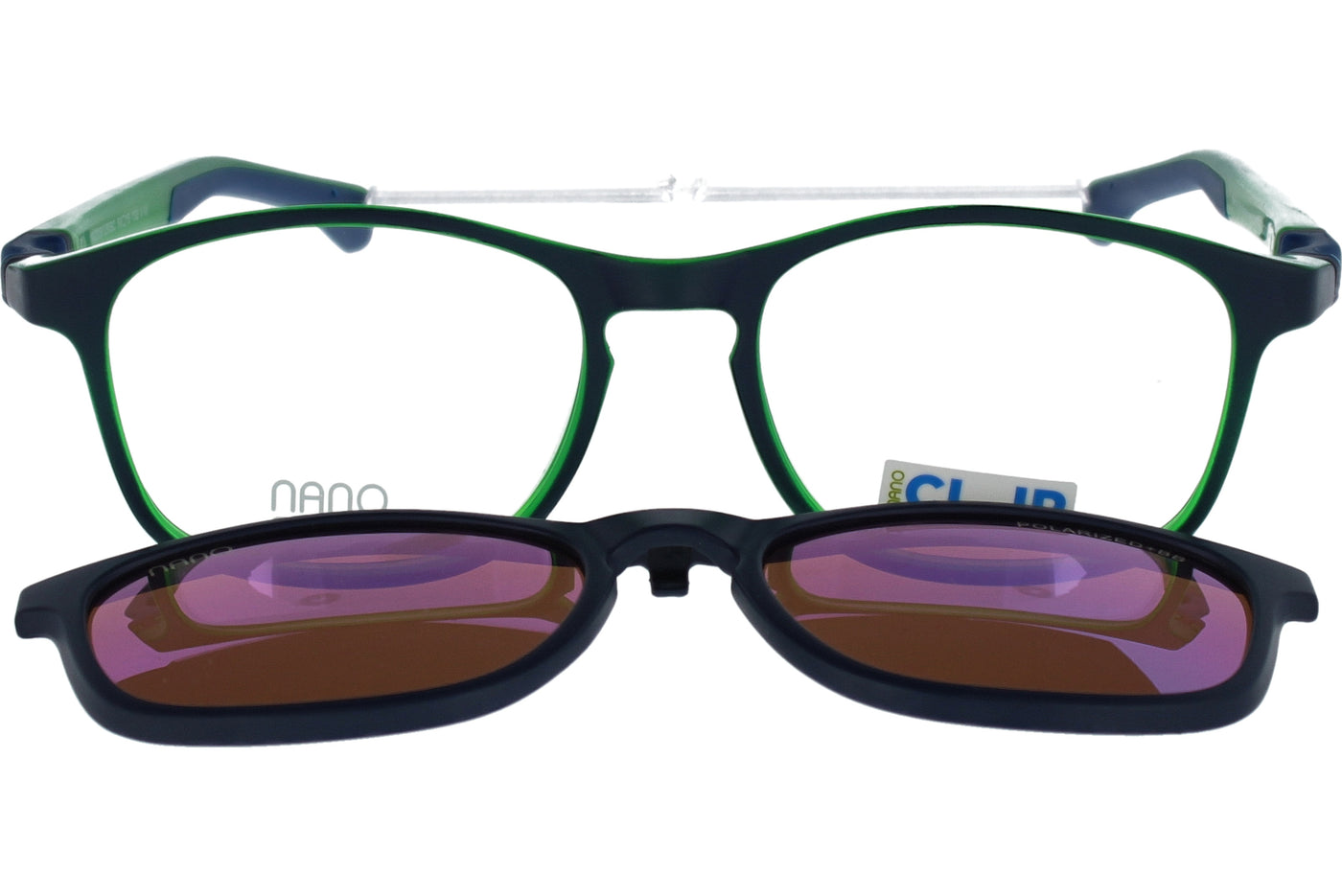 Gafas Graduadas Nanovista Fanboy Clic 3.0 NAO3171052SC Negro Mate Verde 52 15