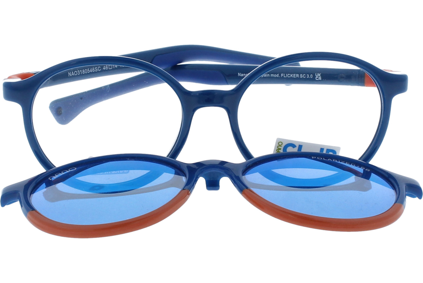 Gafas Graduadas Nanovista Flicker Clic 3.0 NAO3180546SC Azul Cristal Naranja 46 14