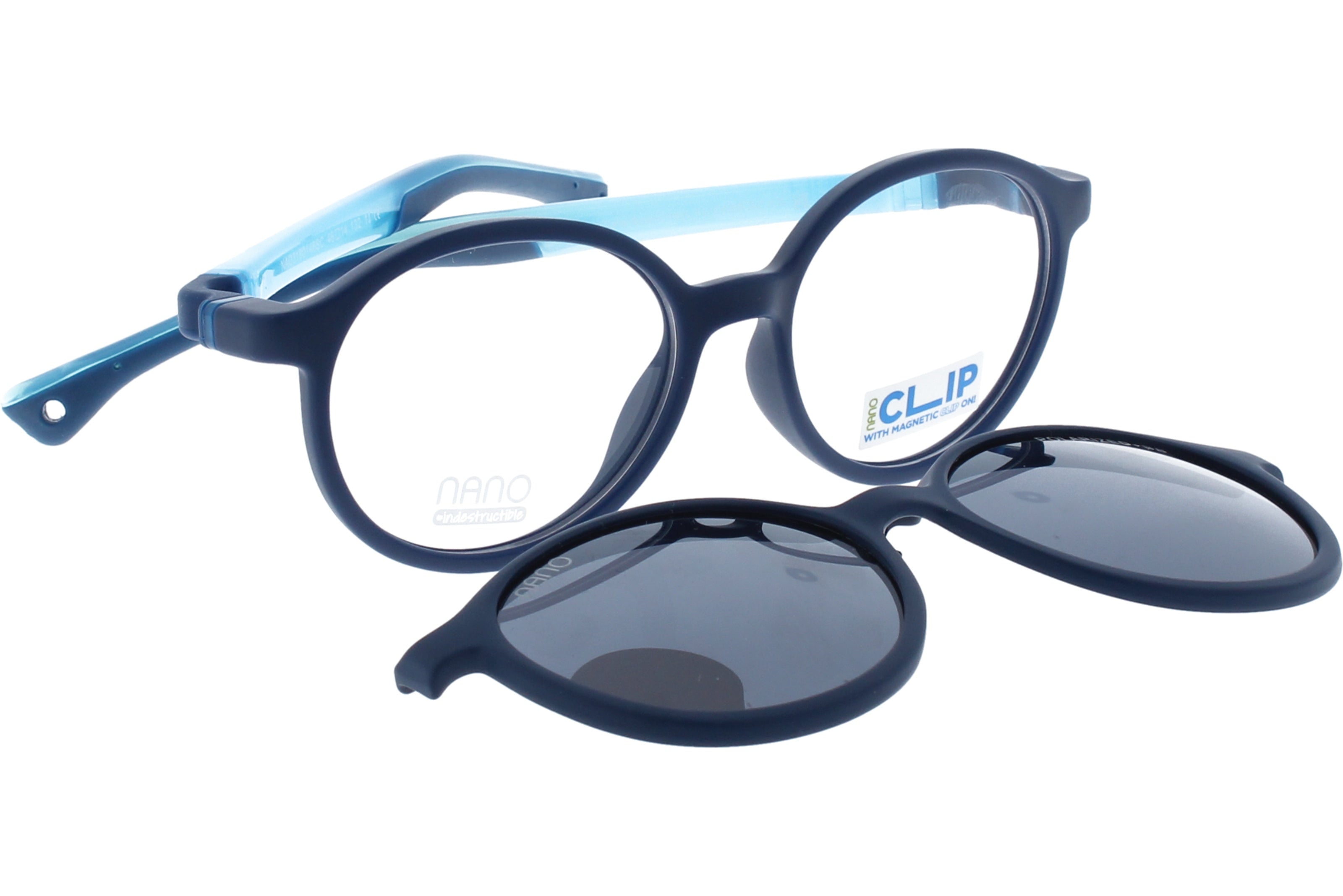 Gafas Graduadas Nanovista Flicker Clic 3.0 Marino Mate-Azul 46 14