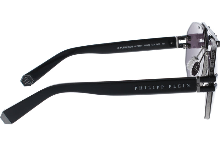 Sunglasses Philipp Plein Icon SPP077V 0K59 63 15 — vista 3