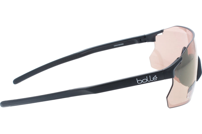 Sunglasses Bolle Icarus BS016006 Black Matte Phantom Brown Red Photocromic 142 00 — vista 3