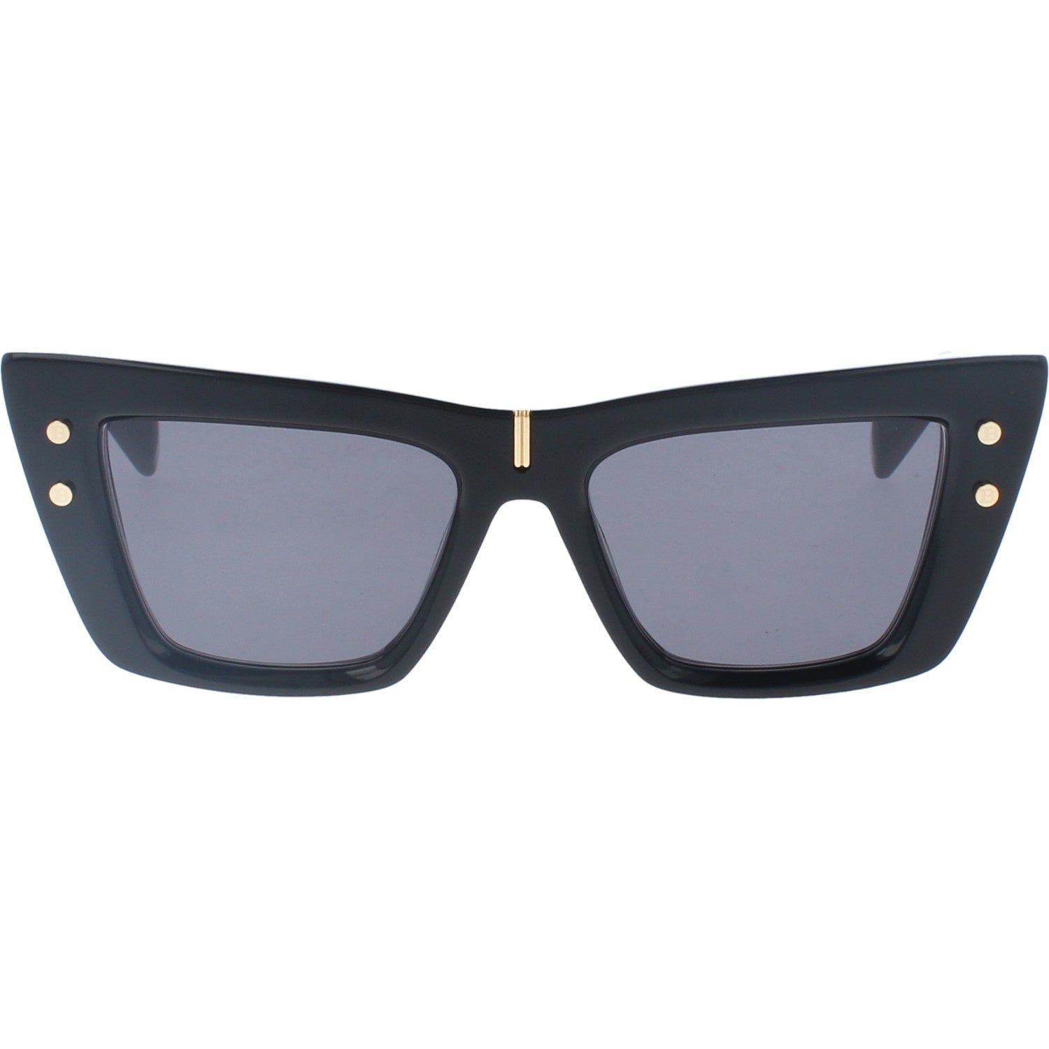 Balmain Black Cat-Eye Sunglasses with Gold Accents Balmain - ARMOUR Black / Gold (BLK-GLD) – SM16 [Statomentale16] main image 4